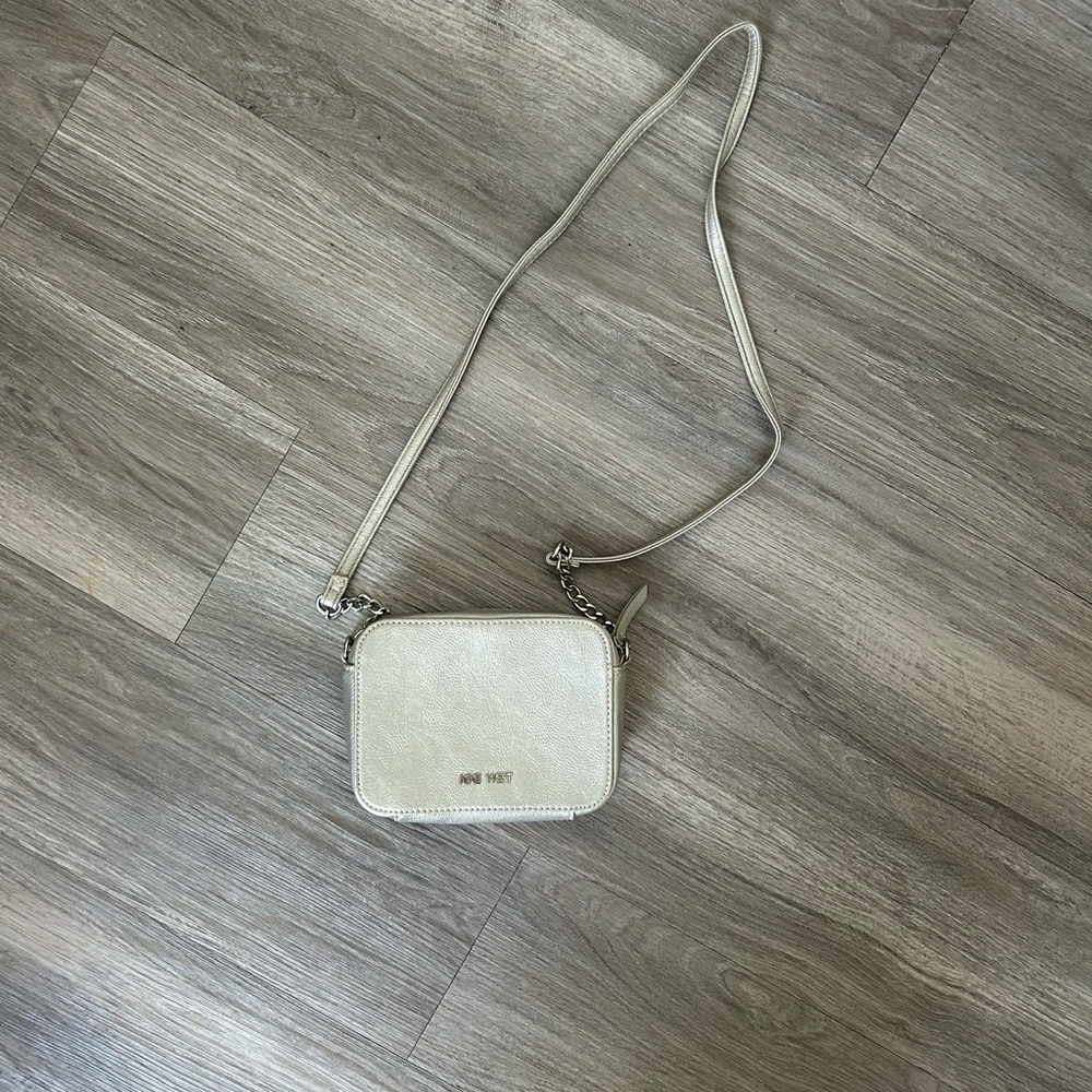 Nine West Silver Crossbody Bag